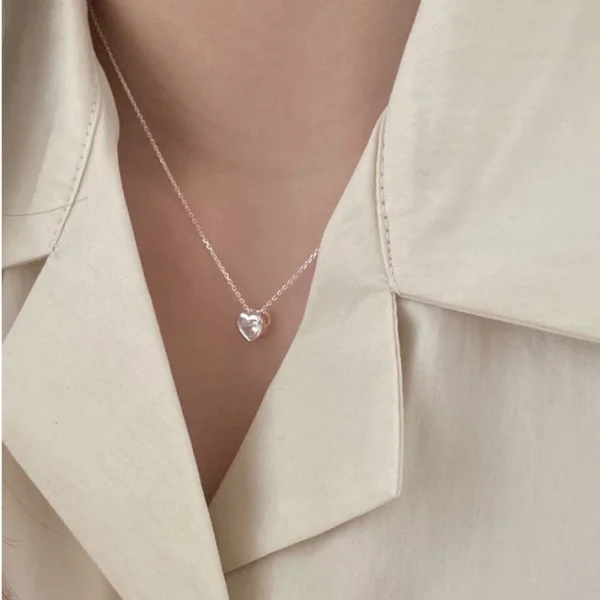 dbb9582dc59abc7d292d3c81a54b7dc2 สร้อยหัวใจเพชร สร้อยคอเงินแท้